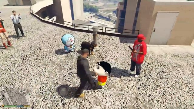 GTA5 : Shinchan Upgrading To IronMan | Doraemon Franklin Grand Theft Auto V смотреть онлайн