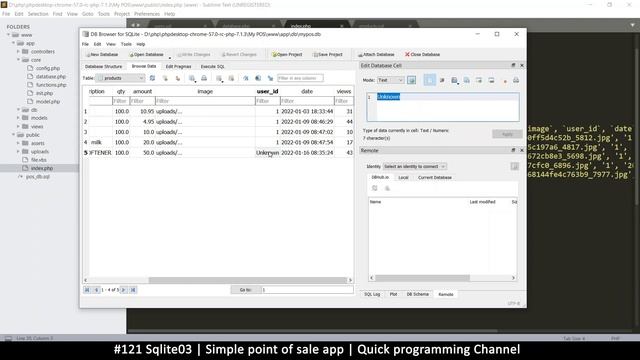 #121 Sqlite03 | Simple point of sale app in php & javascript | Quick programming tutorial смотреть онлайн