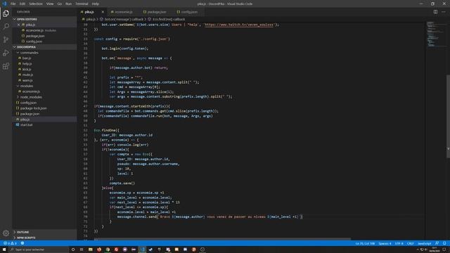 COMMENT CRÉER UN BOT DISCORD | #7 SYSTÈME D'ECONOMIE | JS | Partie 2 (Discord.Js v11) смотреть онлайн