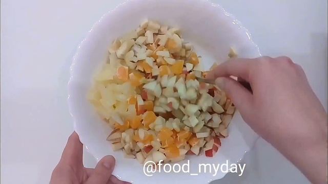 Фруктовый салат в сметанном желе: рецепт от Foodman.club смотреть онлайн