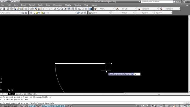 Door in Autocad with Polyline and Arc смотреть онлайн