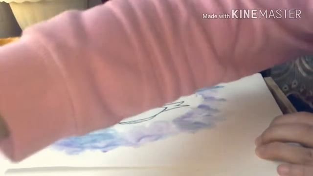 Рисую милого китёнка акварелью ( песня под описанием ) смотреть онлайн