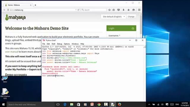 Selenium Python Webdriver Tutorial - Simple Test Script смотреть онлайн