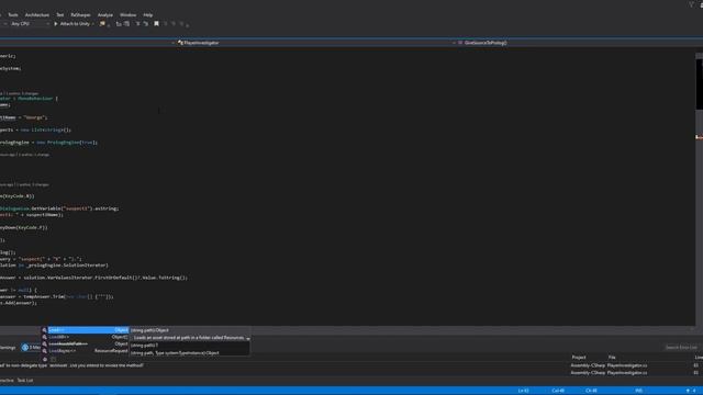 Prolog + Unity 5 – MurderInvestigator смотреть онлайн