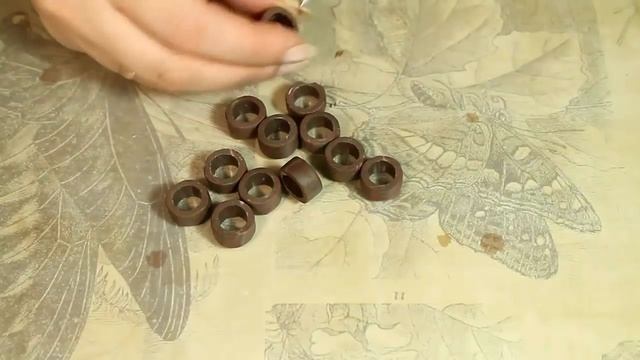 DIY: Лепим бусины тубусы своими руками / Полимерная глина / Мастер класс / Polymer clay beads tuto смотреть онлайн