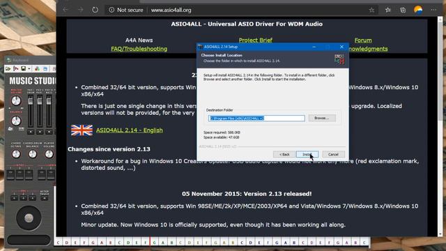 Music Studio, Installing and using ASIO4ALL driver смотреть онлайн