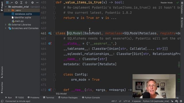 A Peek Inside SQLModel from FastAPI using PyCharm смотреть онлайн