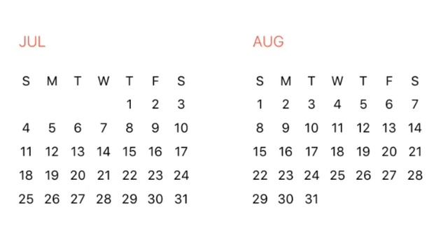 1965 Calendar