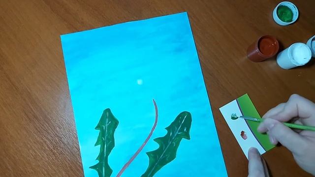 Как нарисовать одуванчики просто и легко. смотреть онлайн