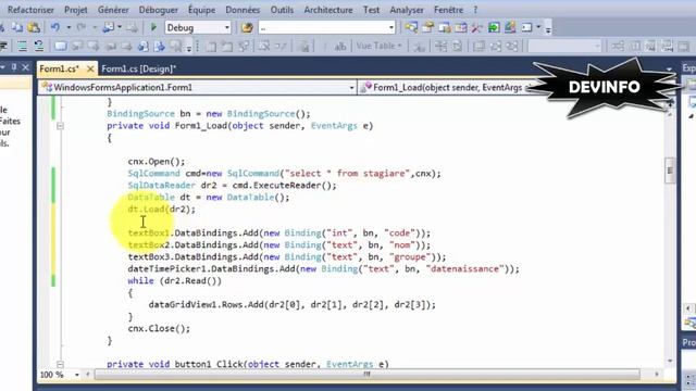 ADO.NET | mode connecte (Button navigation) смотреть онлайн