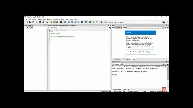 Python Spyder IDE | How to use the Python Spyder Ide | Python Tutorial | Cs Beginner смотреть онлайн