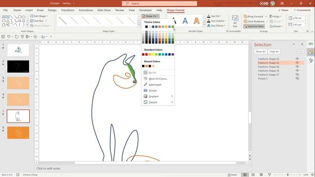 Single Line Art Animation Process with Powerpoint смотреть онлайн