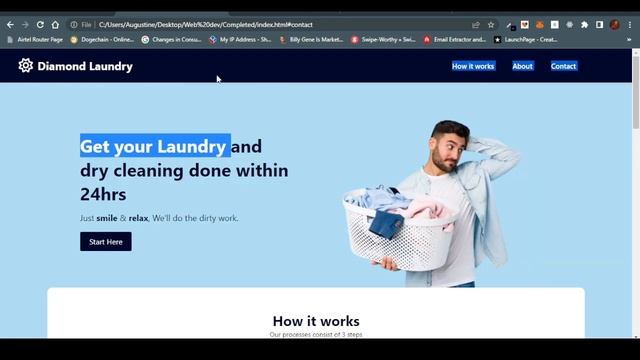 How to launch your own Laundry Website in HTML & CSS (Part 1) смотреть онлайн