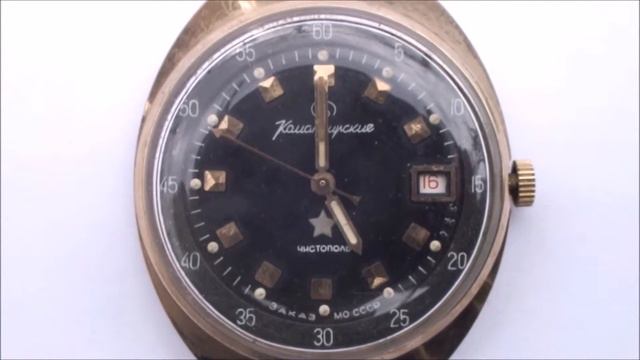 Wostok Komandirskie (Командирские) Gold Plated Military Mechanical 17 Jewels USSR Watch. смотреть онлайн