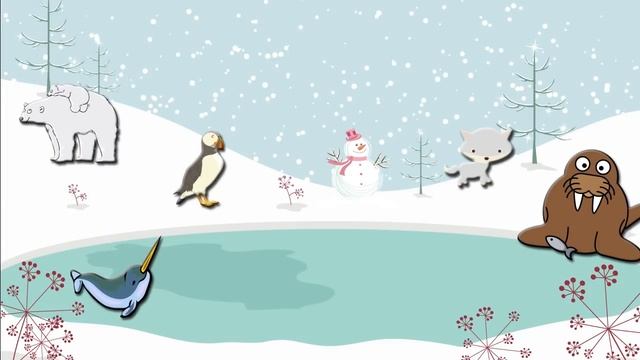 Winter Animals! Learn about animals for Kids смотреть онлайн