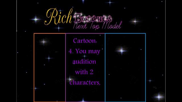 RichBxtches Next Top Model - |Cycle One| - "Anime vs. Cartoon vs. Gamers" ~ CLOSED!!! смотреть онлайн