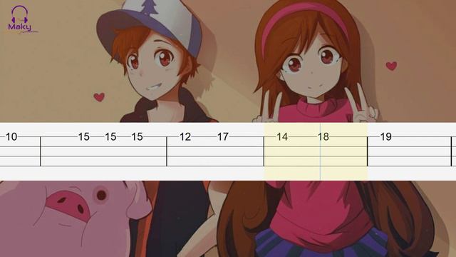 Gravity Falls - Opening Theme [Easy Bass Tabs Tutorial] смотреть онлайн