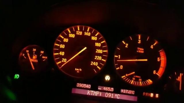 BMW E39 530D TOURING Stage2 Acceleration 0-100 Km/h