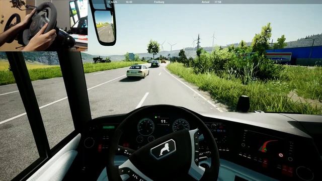 Man's Lion City Coach 3rd Gen Driver with Fanatec Porsche GT2 Wheel смотреть онлайн