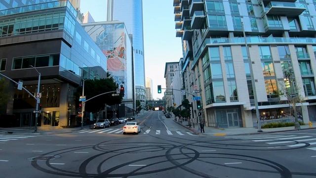 Los Angeles 4K ☀️ Driving Downtown LA California ☀️ Sunset Drive смотреть онлайн