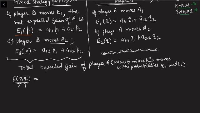 Game Theory(Part-3) 2x2 Two person Zero Sum Game Without Saddle Point смотреть онлайн