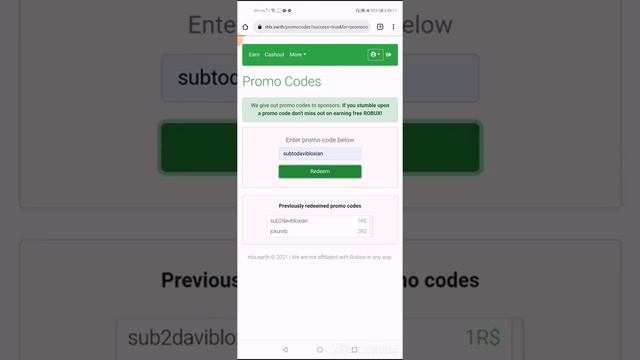 2022 Codes on 'rblx.earth' free robux game смотреть онлайн