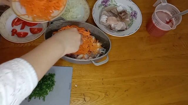 Риба тушкована з овочами ??????