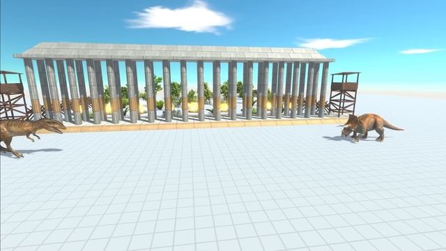 Carcharodontosaurus In Battle With All Dinosaurs - Animal Revolt Battle Simulator