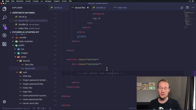 hapi — How to Create a Dynamic Handlebars Layout Template смотреть онлайн
