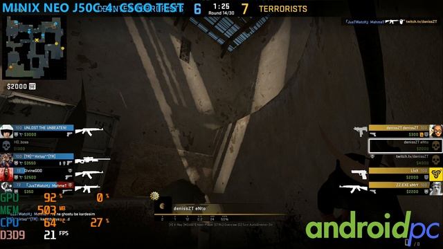 Test CS:GO en mini PC MINIX NEO J50C-4 con SoC Intel J5005 смотреть онлайн