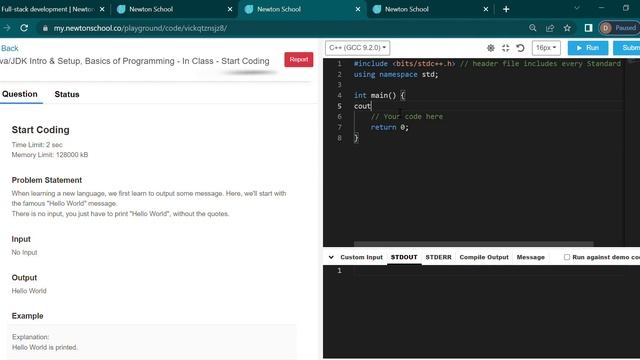 "Hello World" Program in C++ & Java Languages смотреть онлайн