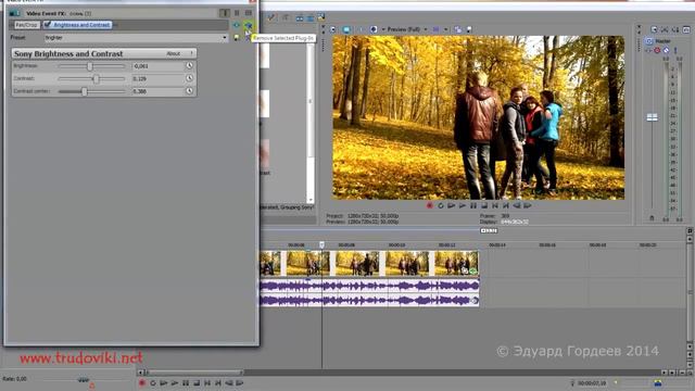 Урок 11. Добавление видео эффектов в Sony Vegas. смотреть онлайн