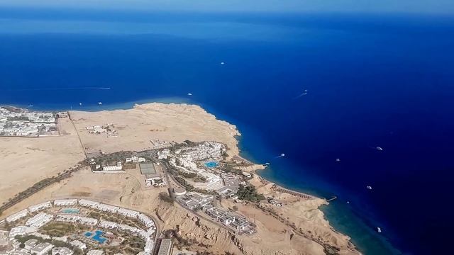 Шарм Эль Шейх с высоты. Flight over Sharm El Sheikh. Egypt. RELAX-VIDEO смотреть онлайн