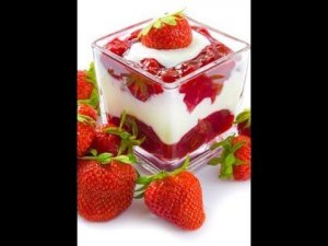 Фруктовое парфе./Fruit parfait.