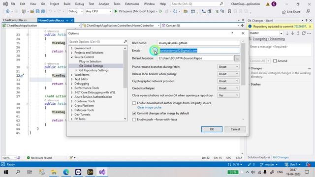 Commit All Option Disable in Visual Studio Git Hub смотреть онлайн