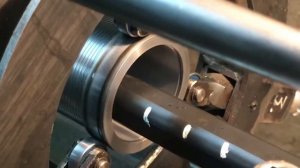 Токарный станок 1Е61ПМ. Работа с люнетом.