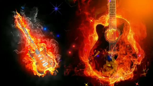 Flaming Guitar Digital Video || royalty free background video ||burming guitar || HD Fire wallpaper смотреть онлайн