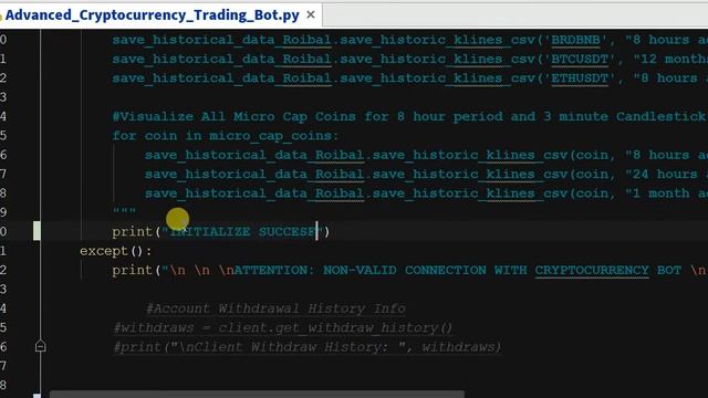 Chapter 5.11 - Initialize Cryptocurrency Bot - Converting To Initialize Function смотреть онлайн