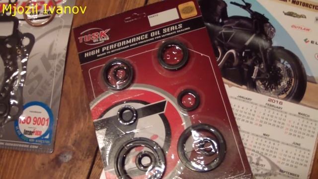 распаковка№3 прокладки, сальники для двигателя crf250r с сайта ebay смотреть онлайн