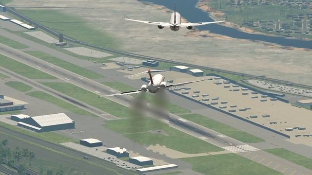Plane engine failed on emergency landing | X-Plane 11 смотреть онлайн