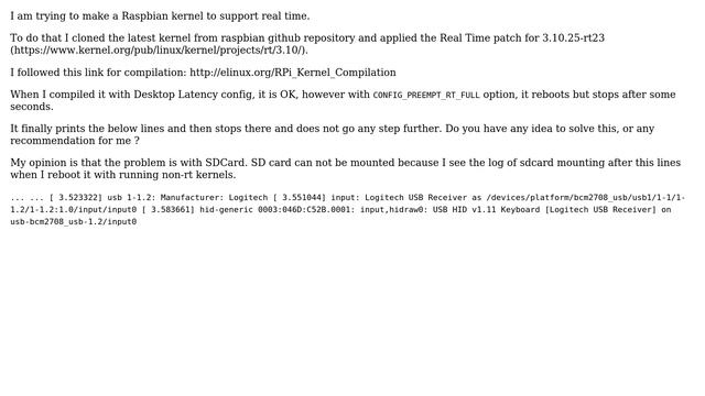 Raspberry Pi: Raspbian - Real Time Kernel does not boot (2 Solutions!!) смотреть онлайн