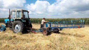 Подборщик тюков Переход в рабочее положение