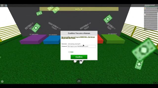 OMG!! DON'T NEVER ENTER YOUR PASSWORD IN A FREE ROBUX GAME!! (SCAM!) смотреть онлайн