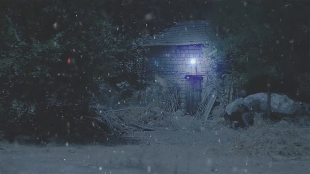 Winter Night Snowfall And Wind Sounds At The Cabin To Fall Asleep Naturally |30 Min