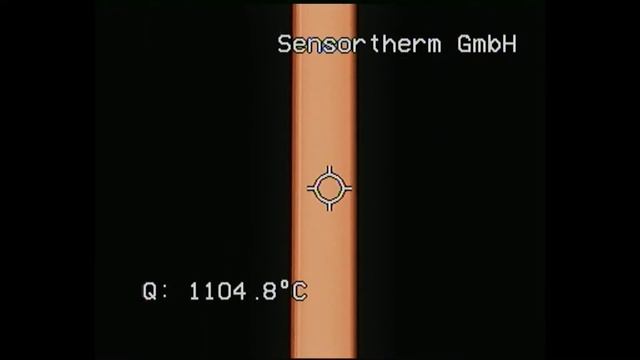 Измерение температуры расплава стекломассы при производстве стекловаты при помощи пирометра.
