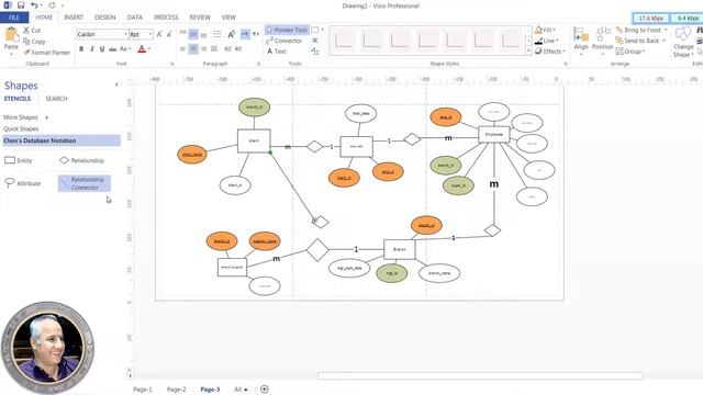 008 SQL server 2019 –draw ERD with visio رسم وشرح ERD قاعدة بيانات تحتوى 5 جداول و7 علاقات смотреть онлайн