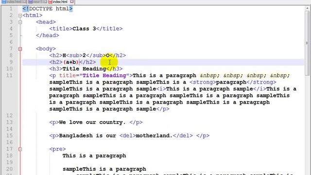 Web Design Live Class-3 | Basic HTML Part-3 | (SPD) смотреть онлайн