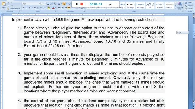 GUI the game Minesweeper смотреть онлайн