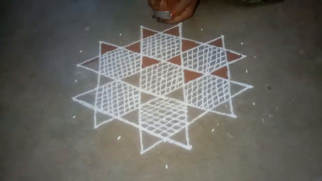 Aani matham Vanna Kolam// Pandaga muggulu//easy rangoli// 70//9*5//middle middle смотреть онлайн