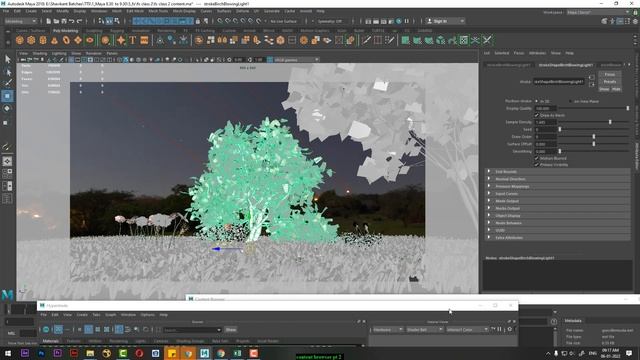 MAYA TREE AND GRASS|MAYA RENDER | ARNOLD RENDER |maya tree simulation|maya grass tutorial|arnold|pt смотреть онлайн